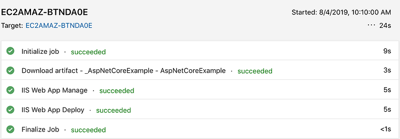 Build and deploy an ASP.NET core app running on IIS using Azure pipelines