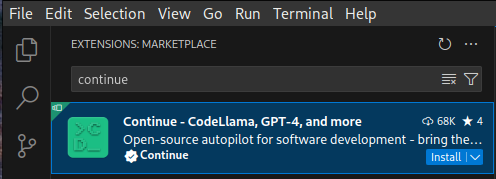 Using Ollama in your IDE with Continue