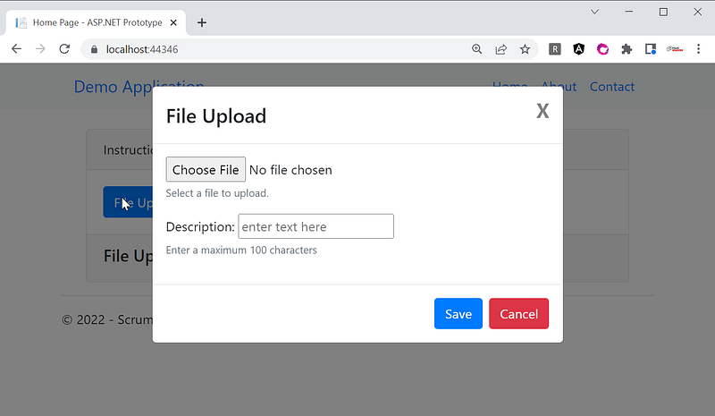 Integrate Asp.Net File Upload with Bootstrap Modal and Toastr
