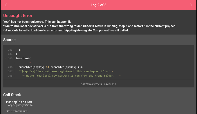 How To Fix “Invariant Violation: Application Has Not Been Registered ...
