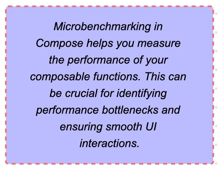 How to Benchmark in Jetpack Compose using Benchmark library?