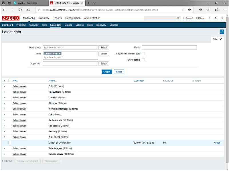 Monitor SSL Certificate Expiry With Zabbix