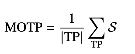 Motps Study Evaluation Metrics for Multiple Object Tracking