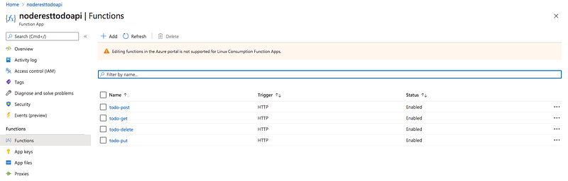 How To Write Serverless NodeJS REST API With Azure Functions