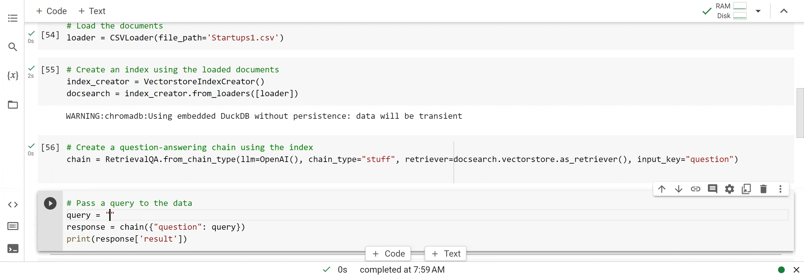 Chat with an Excel dataset with OpenAI and LangChain