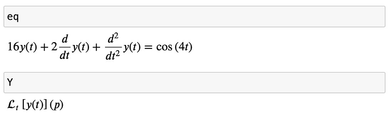 Using Laplace Transforms in Python to Solve Differential Equations