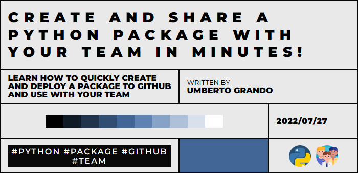 Create and Share a Python Package With Your Team in Minutes