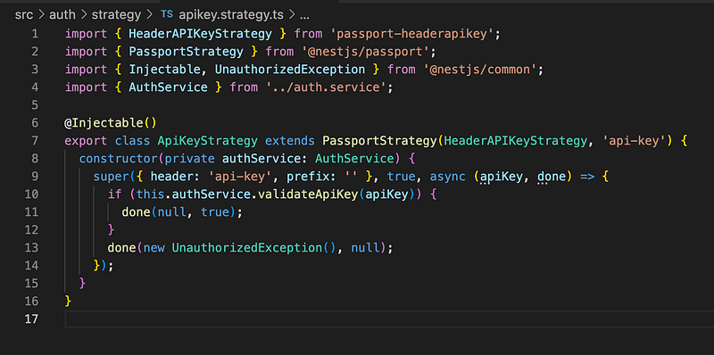 Nest.js — Authenticate with both API Key and JWT