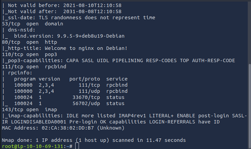Nmap Post Port Scans | Tryhackme Walkthrough
