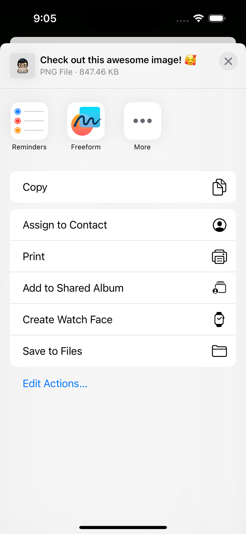 Sharing Images With UIActivityViewController & UIActivityItemSource