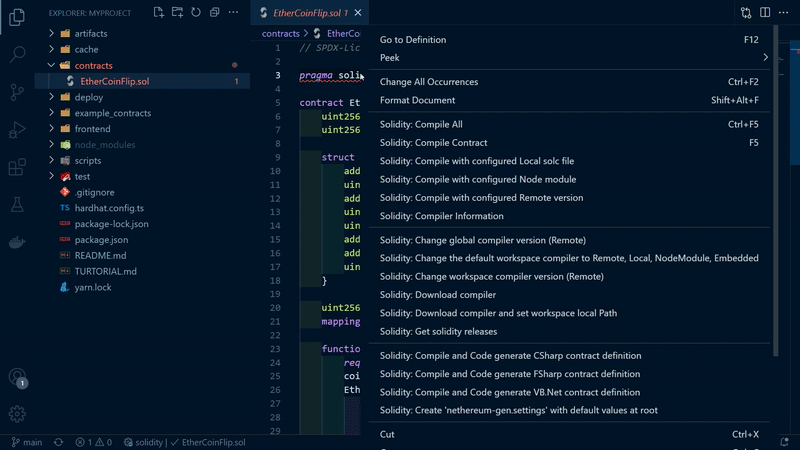 How to Change the Solidity Compiler in VS Code