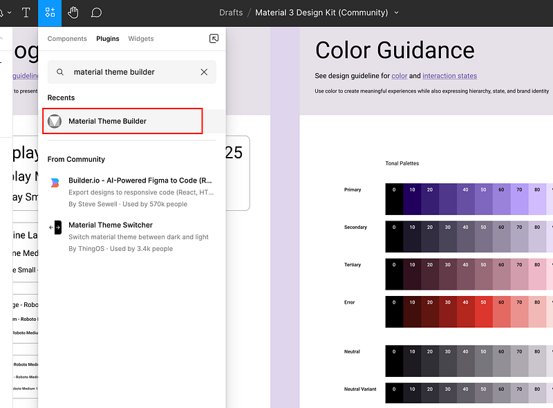 How to create a custom Material Design theme and use it in Figma