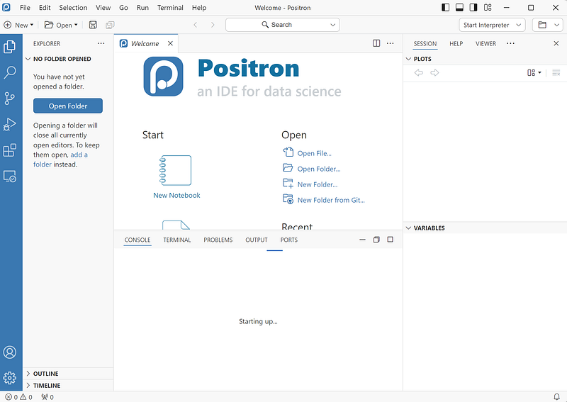 Positron R Notebook Getting started with Positron IDE — Python and R