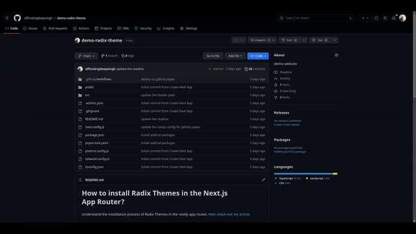 How to deploy the Next.js App router application on GitHub Pages using ...